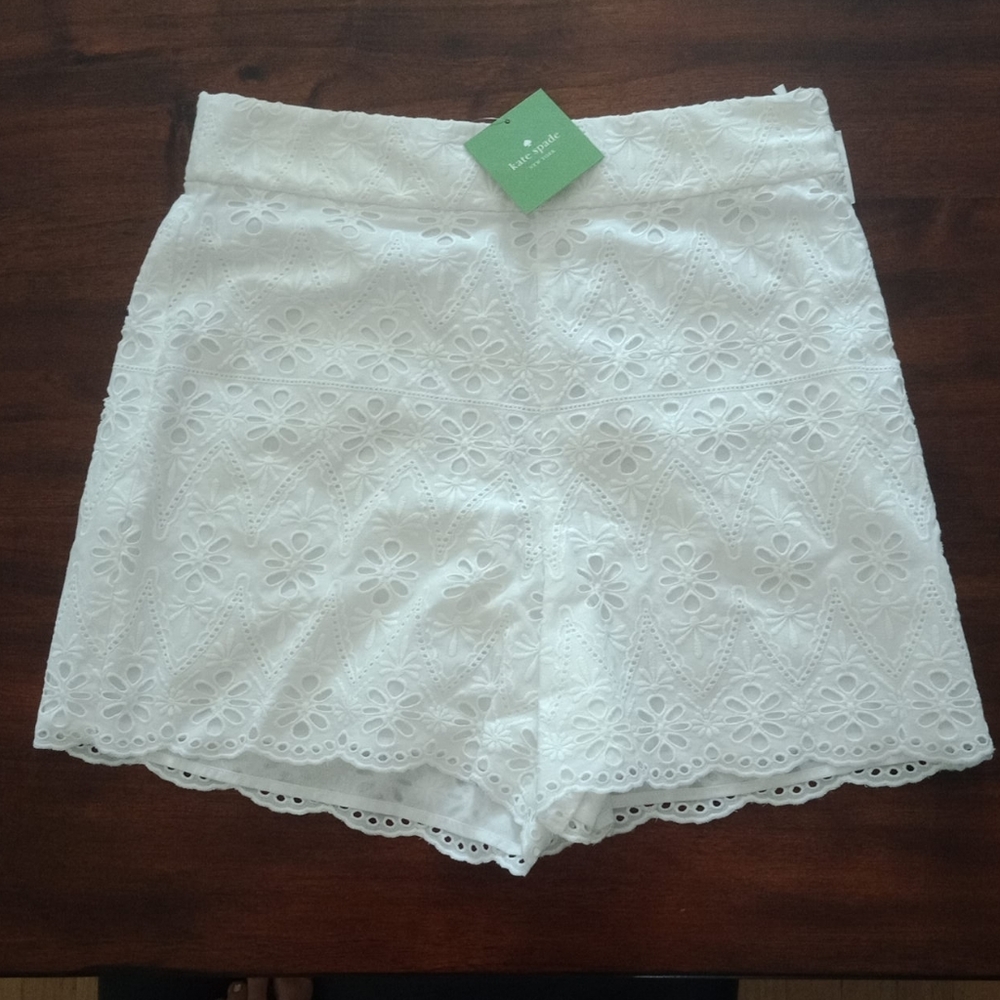 Kate Spade New York Eyelet Embroidered Shorts